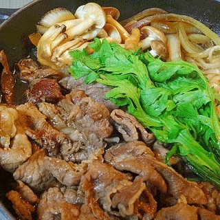 お試しレシピ☆　割り下でサッと「牛すき鍋」